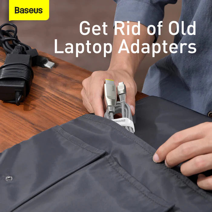 BASEUS FLASH SERIES ONE-FOR-TWO FAST CHARGING DATA CABLE WITH SQUARE HEAD
