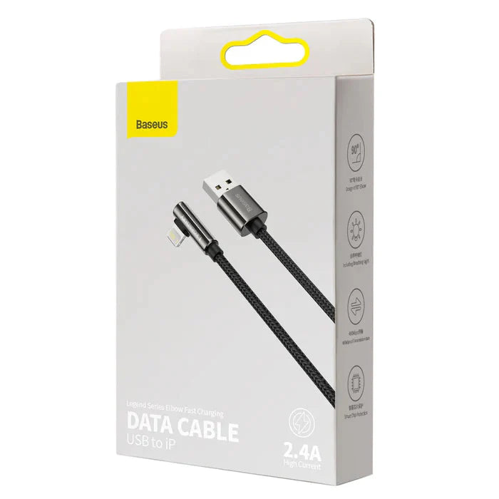 BASEUS LEGEND SERIES DATA CABLE USB TO LIGHTNING 2.4A  1MTR