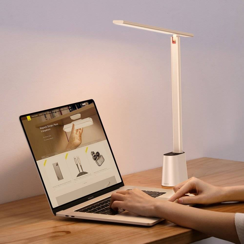 BASEUS SMART EYE SERIES CHARGING FOLDING READING DESK LAMP (SMART LIGHT) WHITE