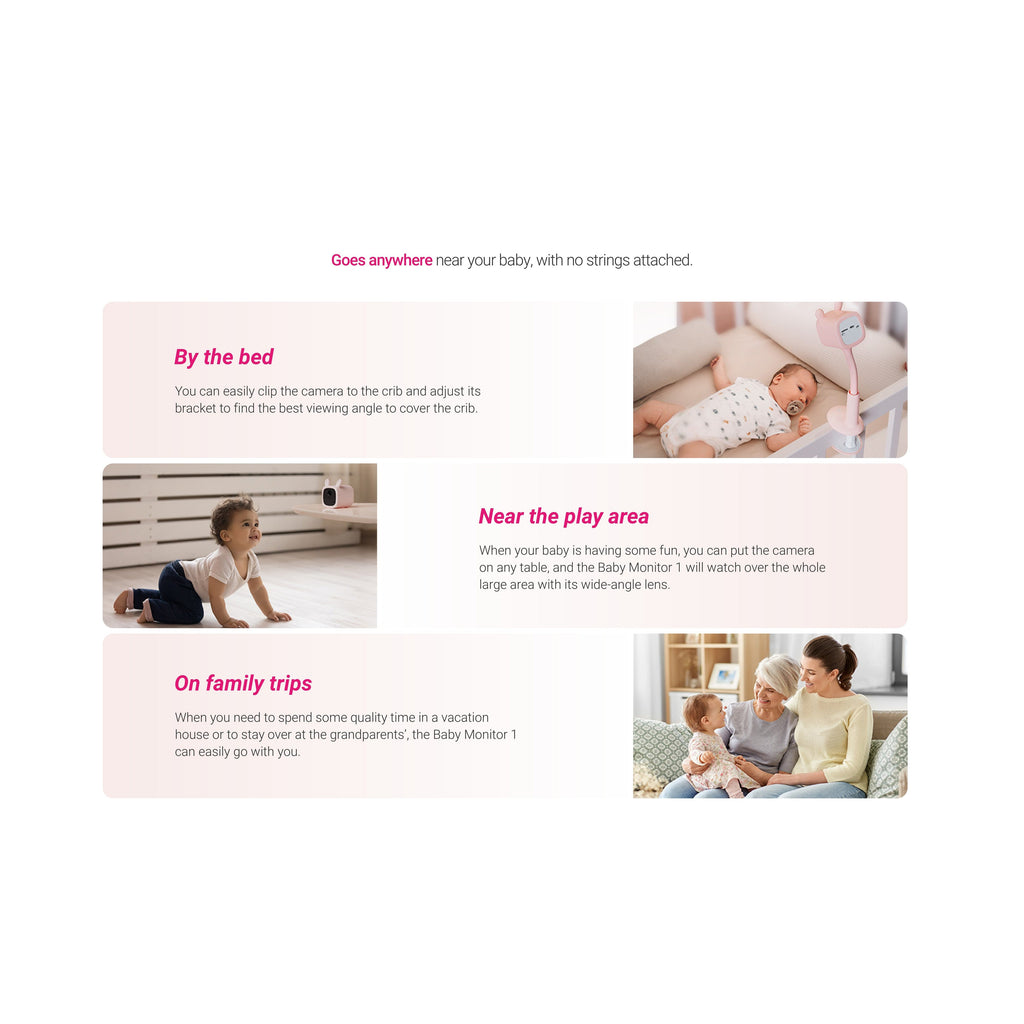 Ezviz BM1 Battery-Powered Baby Monitor - Rabbit