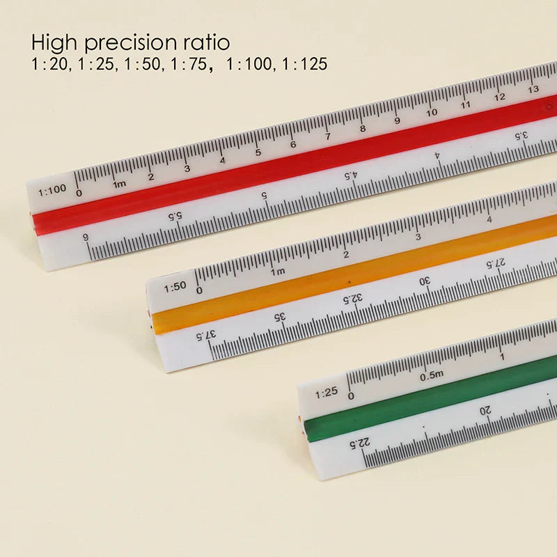 Foska 30Cm Plastic Triangle Scale Ruler Bp9331-30