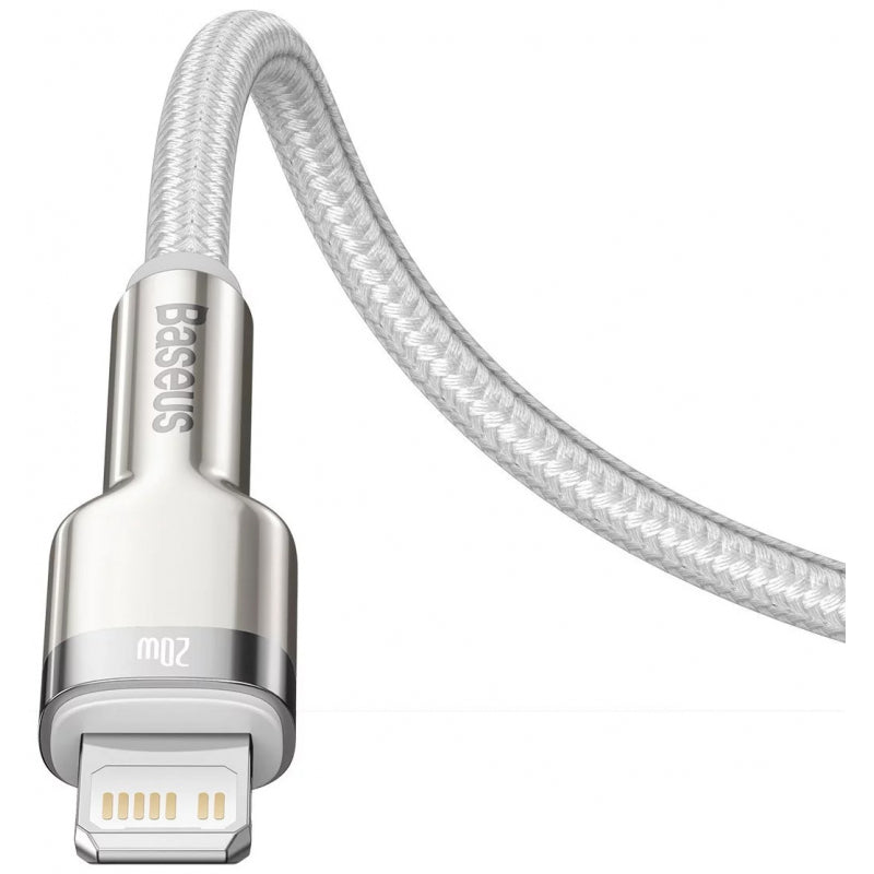 Baseus 20W Metal Data Cable Type-C to IP PD - White - 1M CATLJK-A02