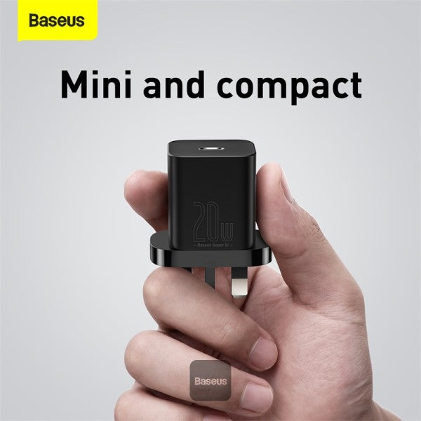 Baseus 20W Super Si Quick Charger 1C UK Black