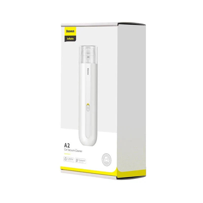 Baseus A2 Car Vacuum Cleaner - 5000pa Suction / White - CRXCQA2-02