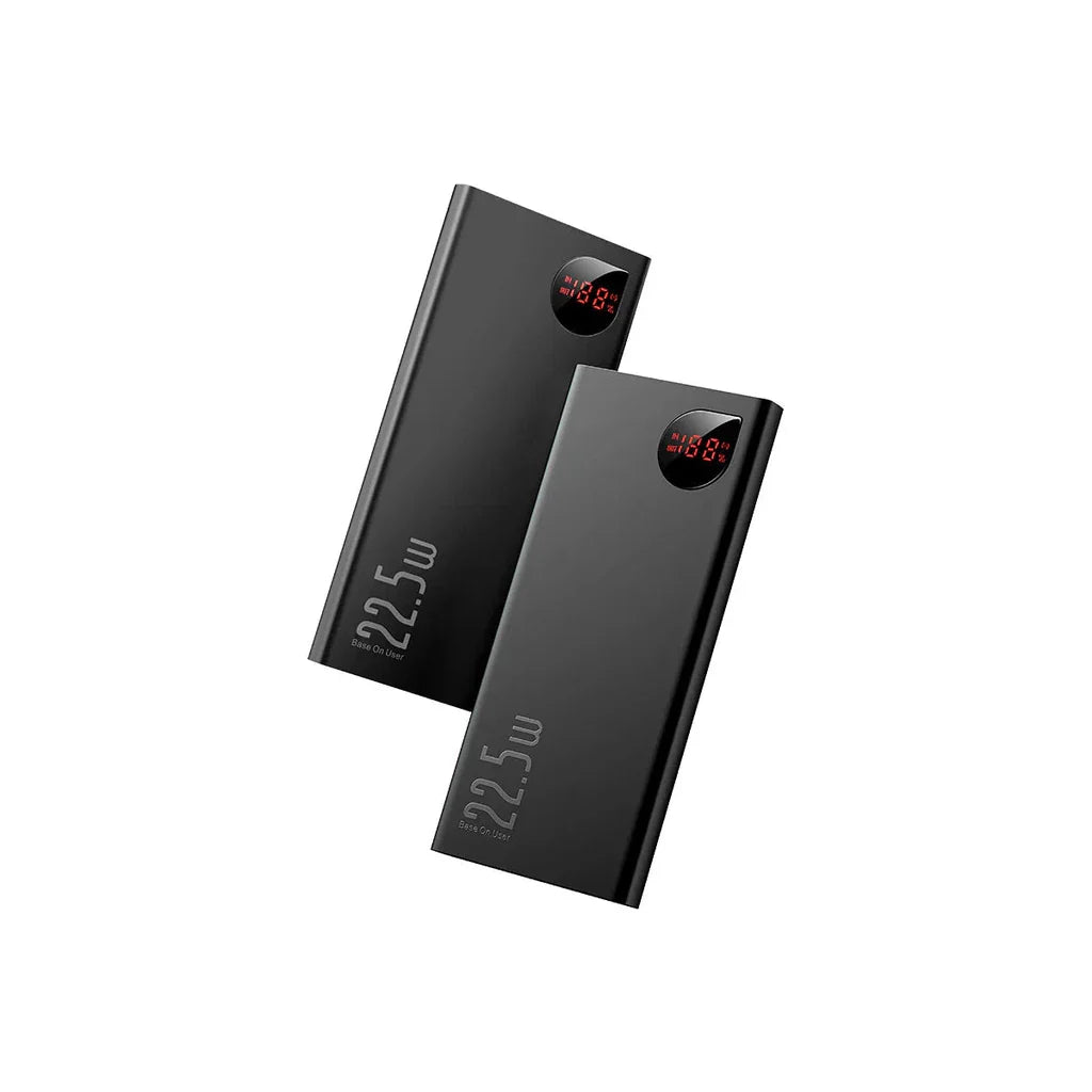 Baseus Adaman Metal Digital Display Quick Charge Power Bank 10000mAh 22.5W Black