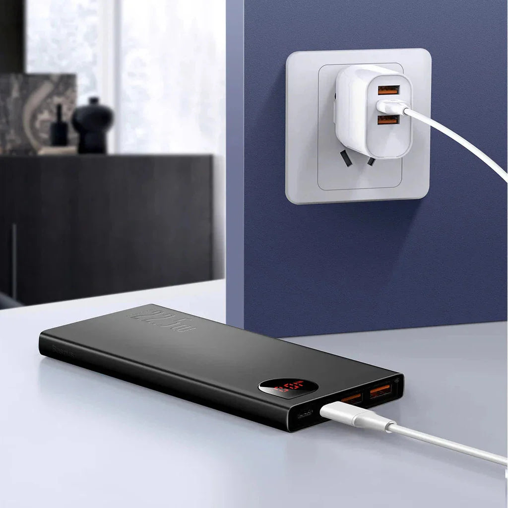 Baseus Adaman Metal Digital Display Quick Charge Power Bank 10000mAh 22.5W Black