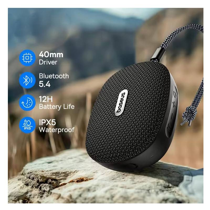 Baseus AeQur 35 Pro Air Portable Wireless Speaker - Cluster Black