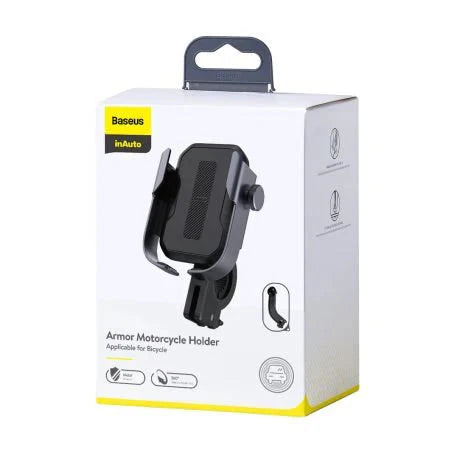 Baseus Armor Motorcycle holder（Applicable for bicycle）- Black