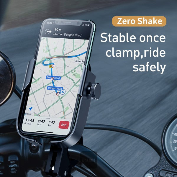 Baseus Armor Motorcycle holder（Applicable for bicycle）- Black
