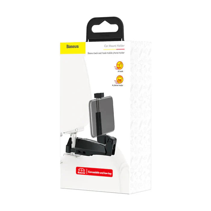Baseus Backseat Vehicle Phone Holder Hook Black