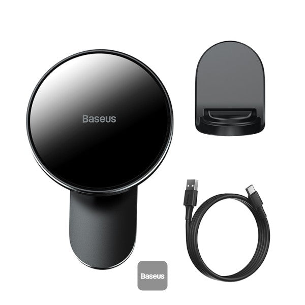Baseus Big Energy Car Mount Wireless Charger - Black