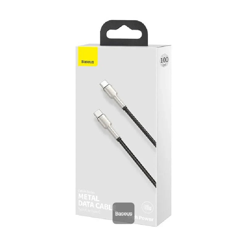 Baseus Cafule Series Metal Data Cable - Type-C / 100W / 1 Meter / Black