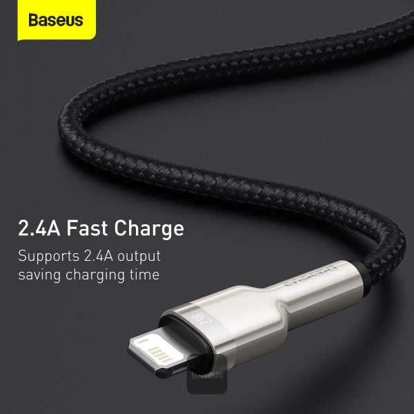 Baseus Cafule Series Metal Data Cable USB to Lightning - 2.4A / 2m / Black