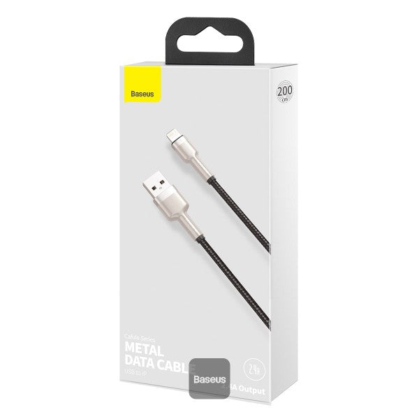 Baseus Cafule Series Metal Data Cable USB to Lightning - 2.4A / 2m / Black