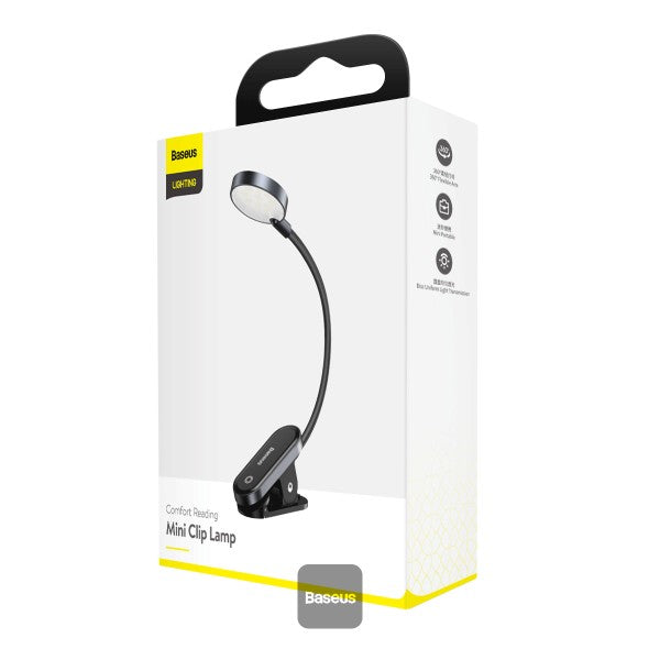 Baseus Comfort Reading Mini Clip Lamp - Dark Gray