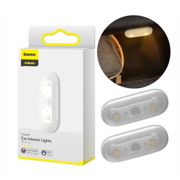 Baseus DGXW-02 Capsule Car Interior Lights (2pcs/Pack) - White