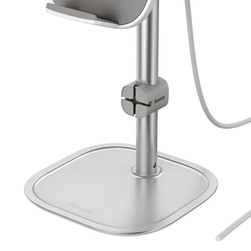 Baseus Desktop Wireless Charger Holder/Stand for Smartphone/Tablet (Youth Holder, Silver)