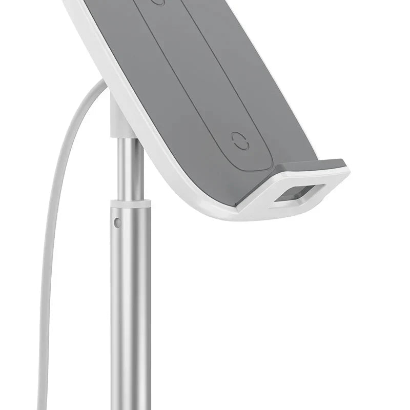 Baseus Desktop Wireless Charger Holder/Stand for Smartphone/Tablet (Youth Holder, Silver)
