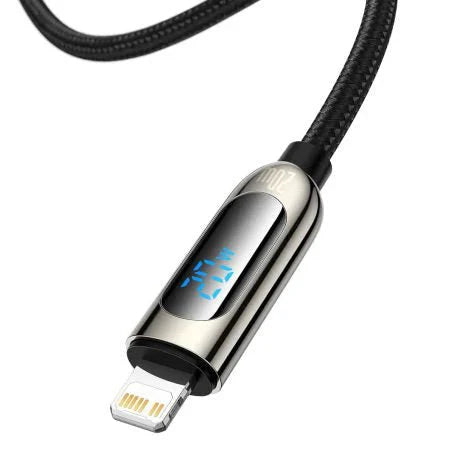 Baseus Display Fast Charging Data Cable Type-C to IP - 20W / 1m / Black