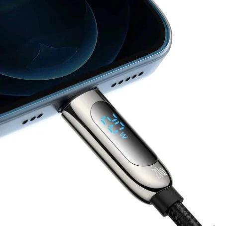 Baseus Display Fast Charging Data Cable Type-C to IP - 20W / 1m / Black