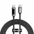 Baseus Display Fast Charging Data Cable Type-C to Type-C - 100W / 1m / Black