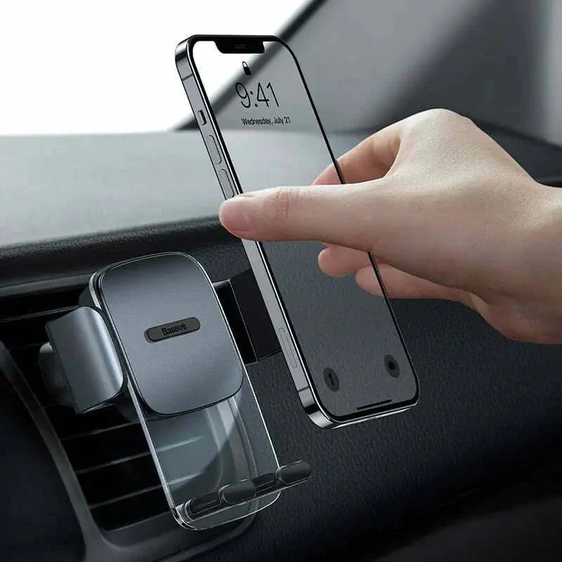 Baseus Easy Control Clamp Car Mount Holder (A Set) - Black