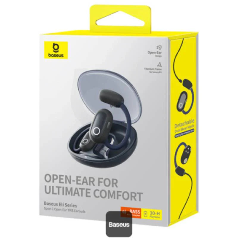 Baseus Eli Sport 1 Open-Ear Wireless Earbuds - Cosmic Black