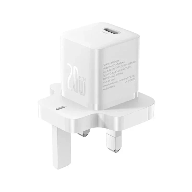Baseus GaN5 Mini Fast Charger - 30W / Moon White