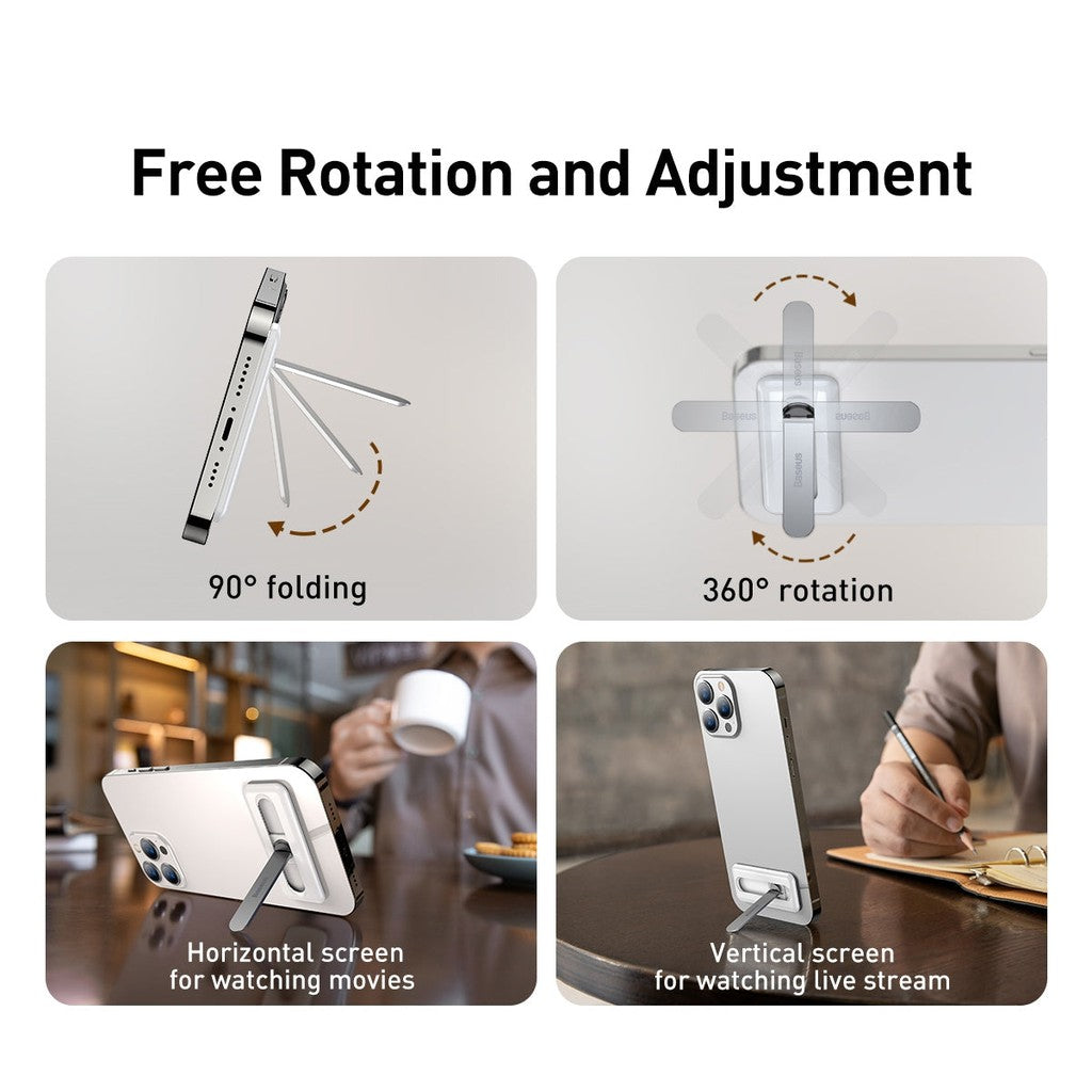 Baseus LUXZ000002 Foldable Rotating Bracket for Mobile Phone(White)