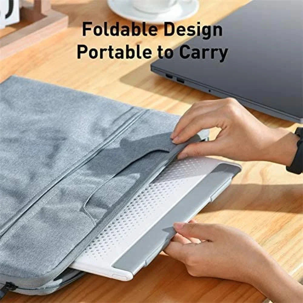 Baseus Let's Go Mesh Portable Laptop Stand White and Grey