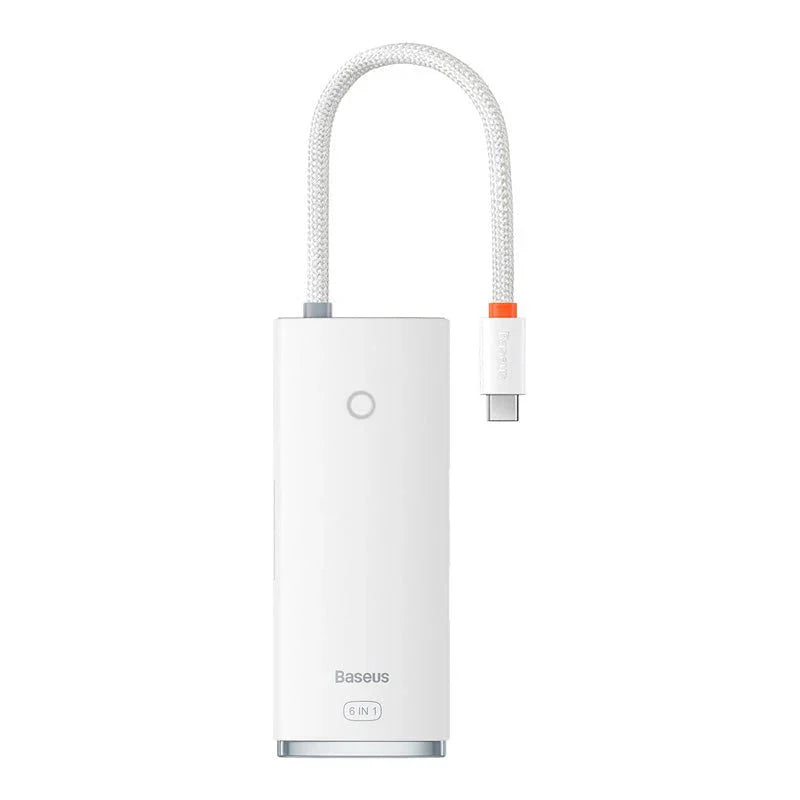 Baseus Lite Series 6-in-1 HUB Docking Station - White