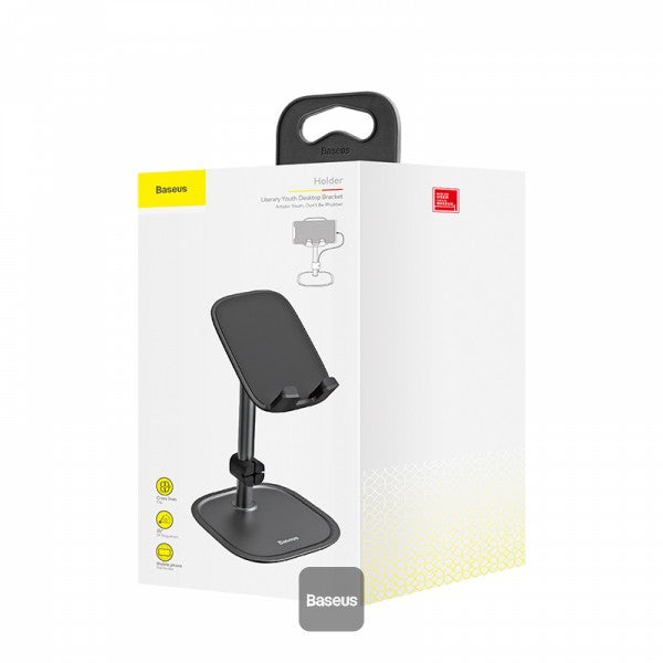 Baseus Literary Youth Desktop Bracket 15W Wireless Mobile Holder Black