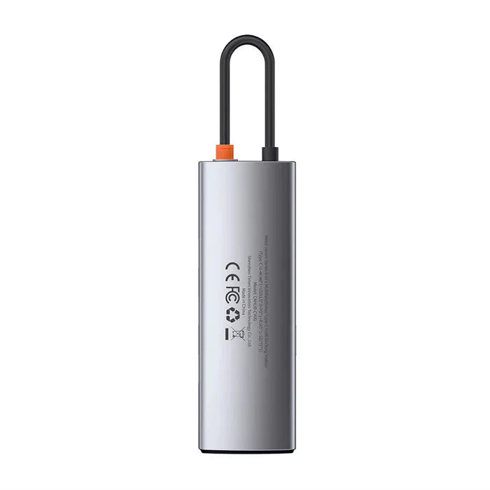Baseus Metal Gleam 8-IN-1 Multifunctional USB Type-C Hub Grey