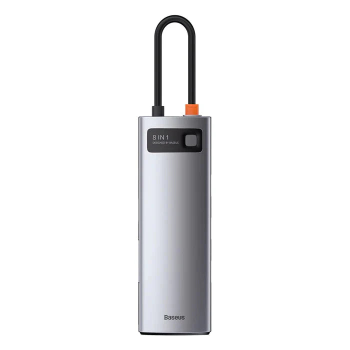 Baseus Metal Gleam 8-IN-1 Multifunctional USB Type-C Hub Grey