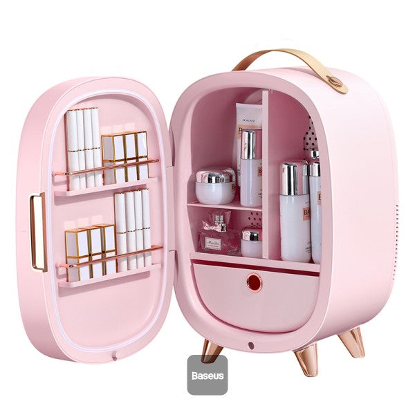 Baseus Mini Beauty Fridge for Cosmetics With Mirror Pink (CRBXNS-A04)