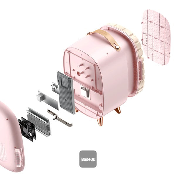 Baseus Mini Beauty Fridge for Cosmetics With Mirror Pink (CRBXNS-A04)