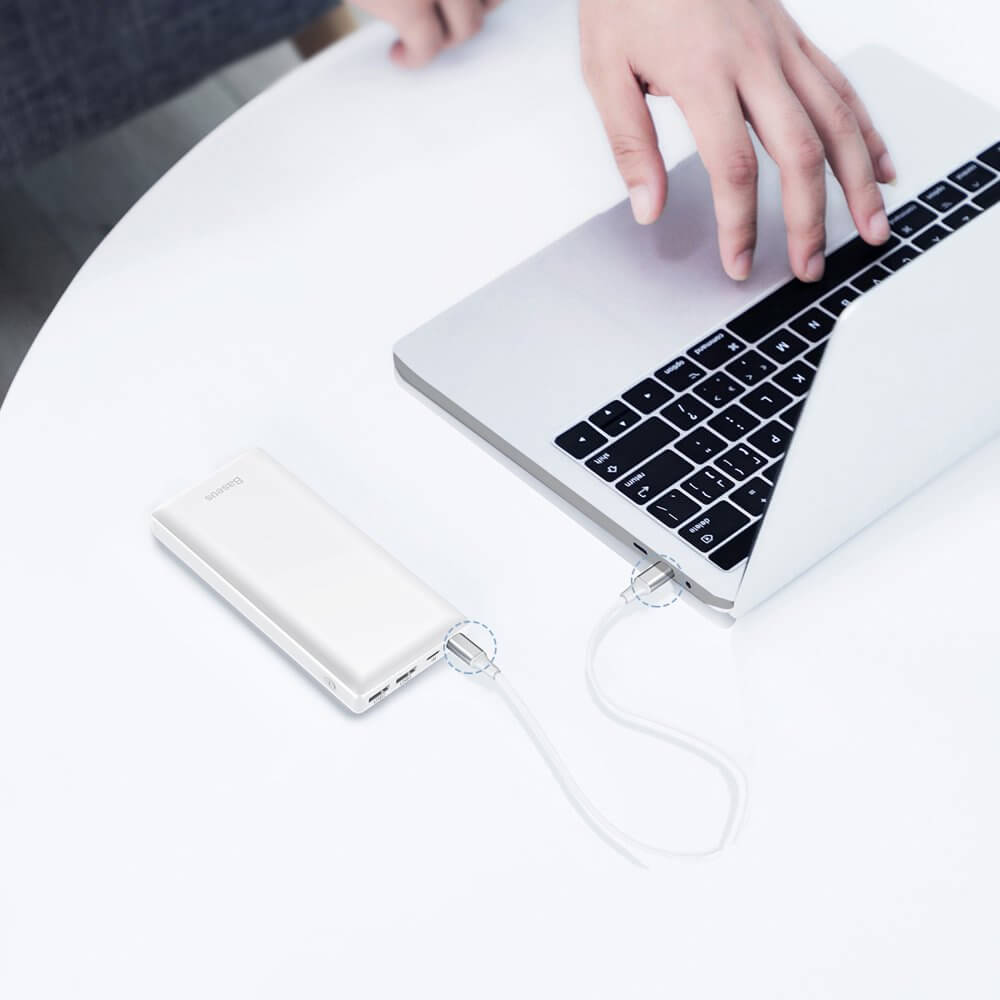Baseus Mini JA 30000mAh Power Bank - White