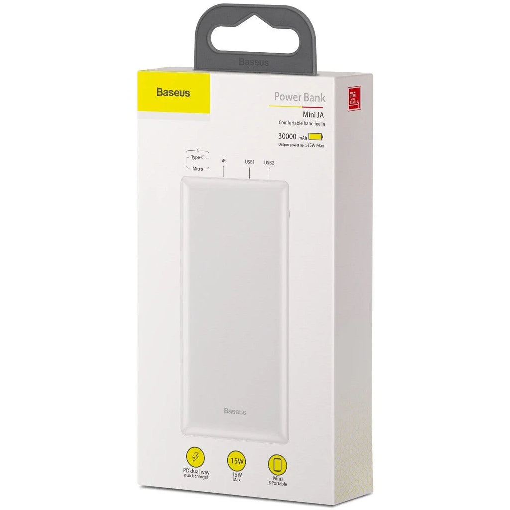 Baseus Mini JA 30000mAh Power Bank - White