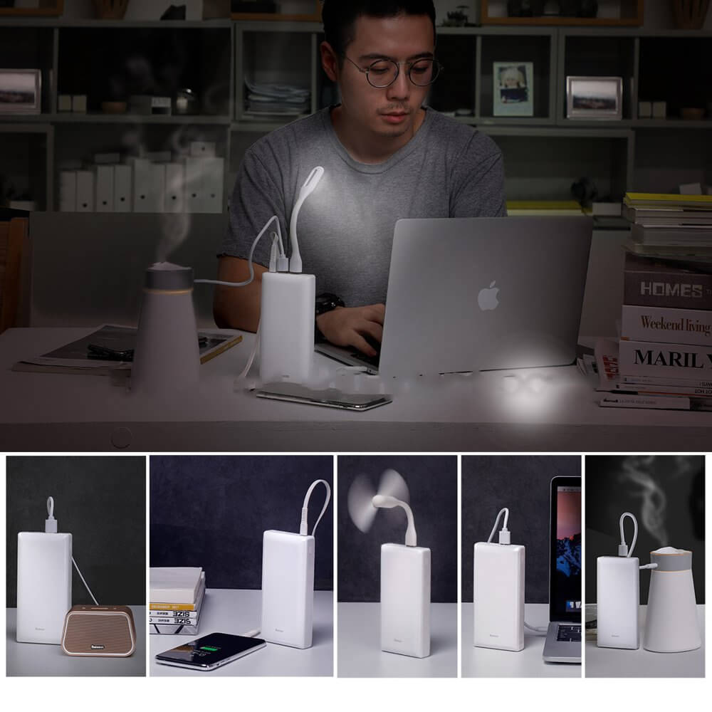 Baseus Mini JA 30000mAh Power Bank - White