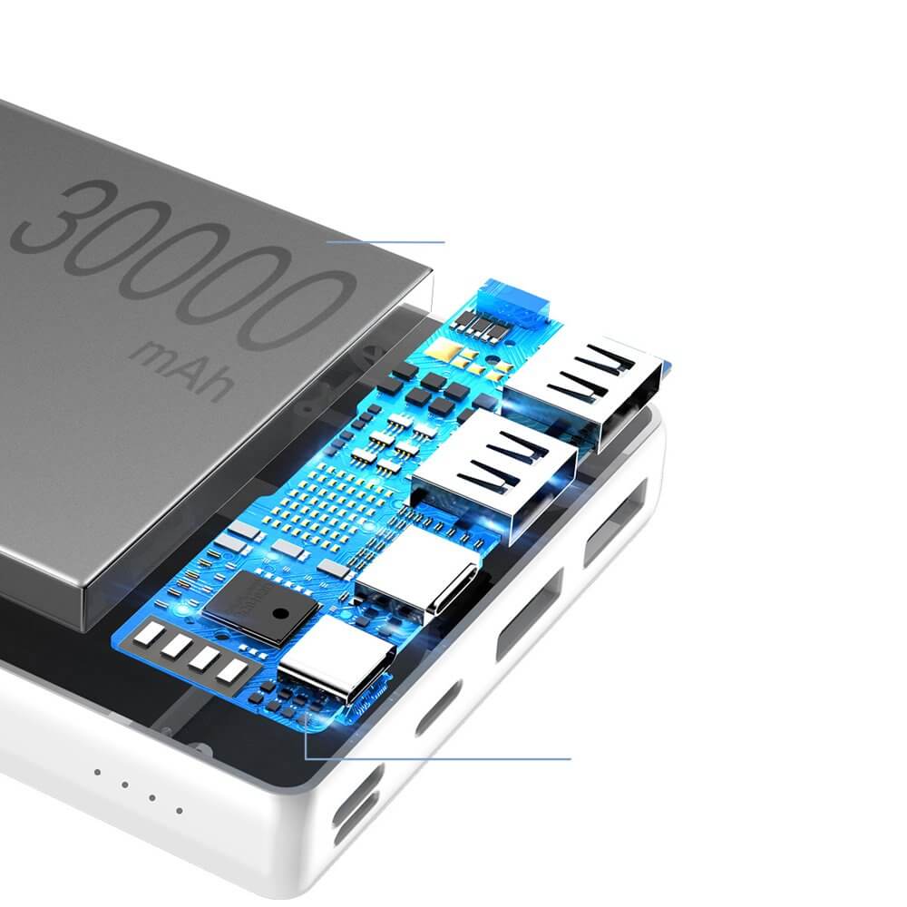 Baseus Mini JA 30000mAh Power Bank - White