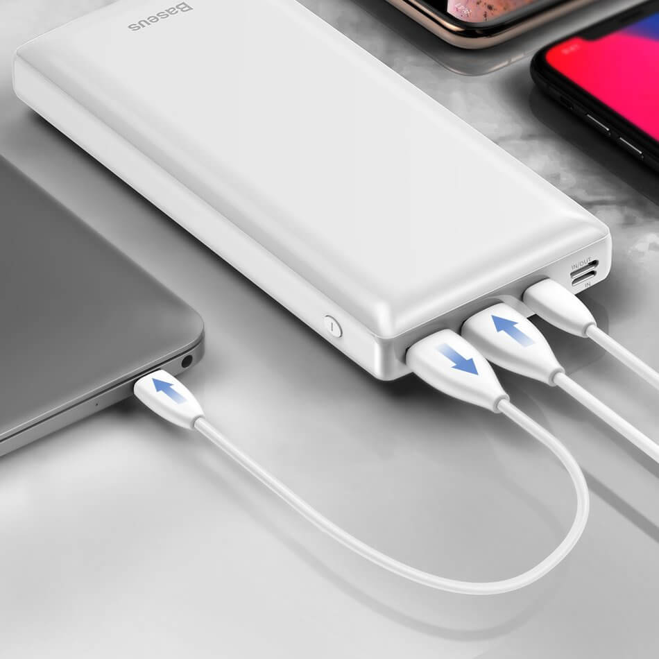 Baseus Mini JA 30000mAh Power Bank - White
