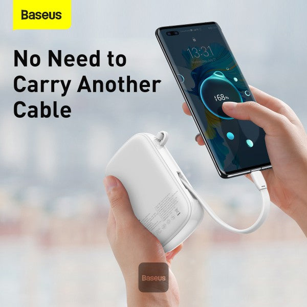 Baseus Qpow Digital Display quick charging power bank 20000mAh 22.5W (With Type-C Cable) White | PPQD-I02