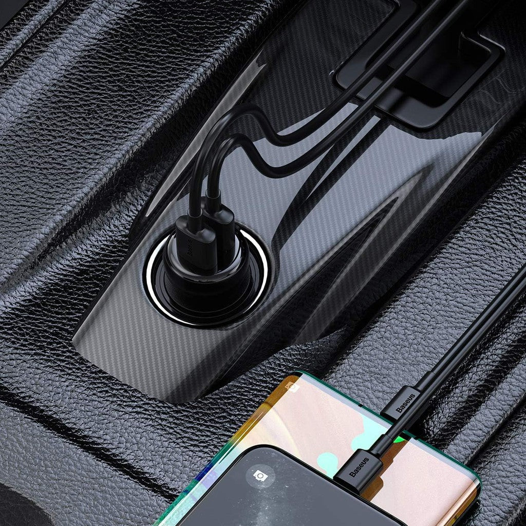 Baseus S-16 Bluetooth 5.0 FM Transmitter Wireless MP3 Car Charger-CCTM-E01