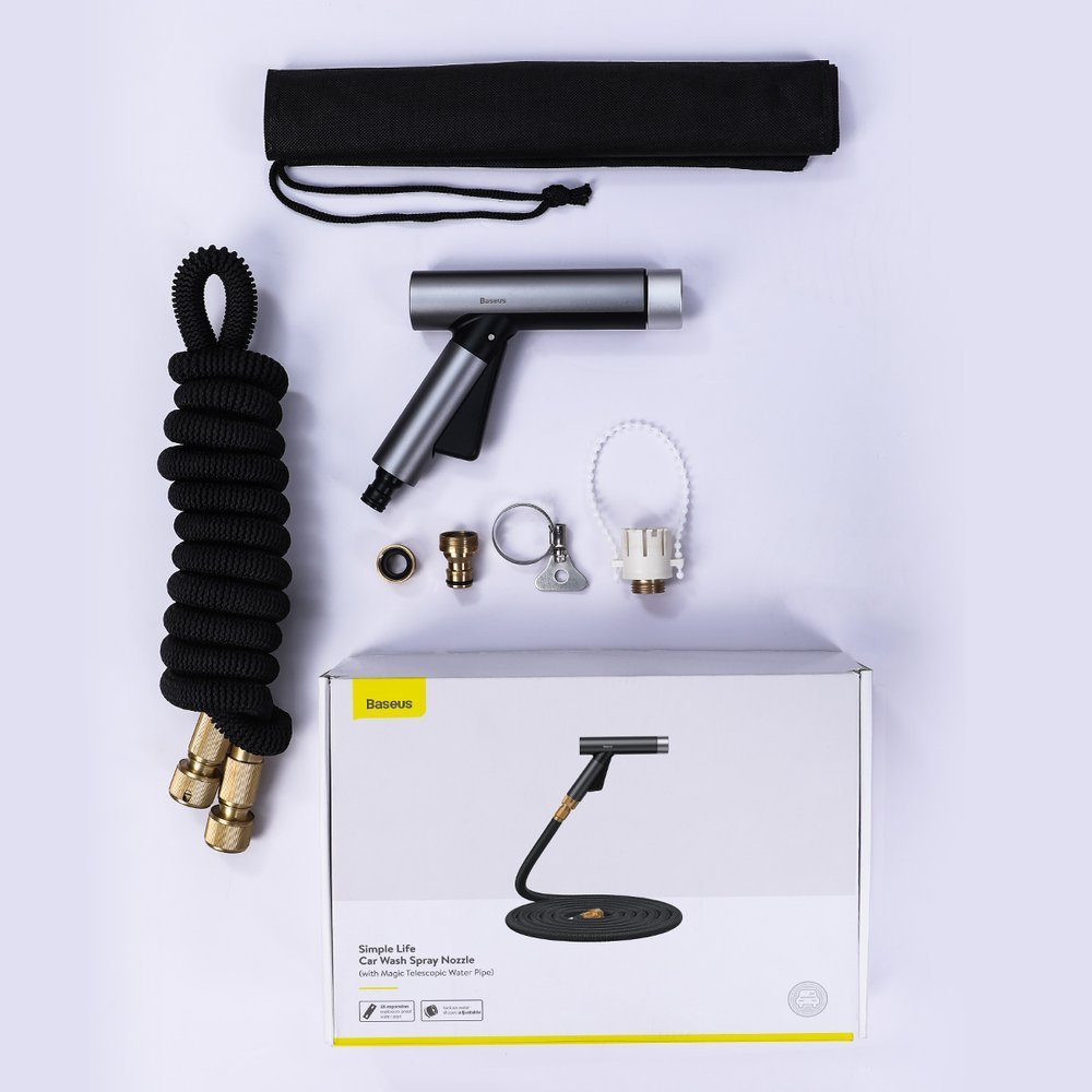 Baseus Simple Life Car Wash Spray Nozzle 7.5m - Black (CRXC01-A01)