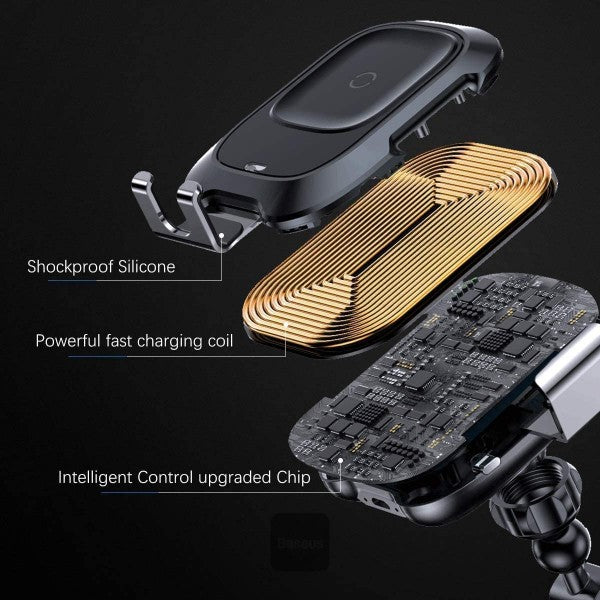 Baseus Smart Vehicle Bracket Wireless Charger (Sucker Style) - WXZN-B01