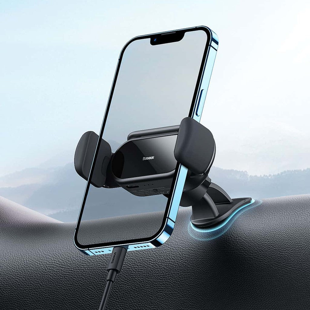 Baseus Steel Cannon Pro Solar Electric Car Mount - Black