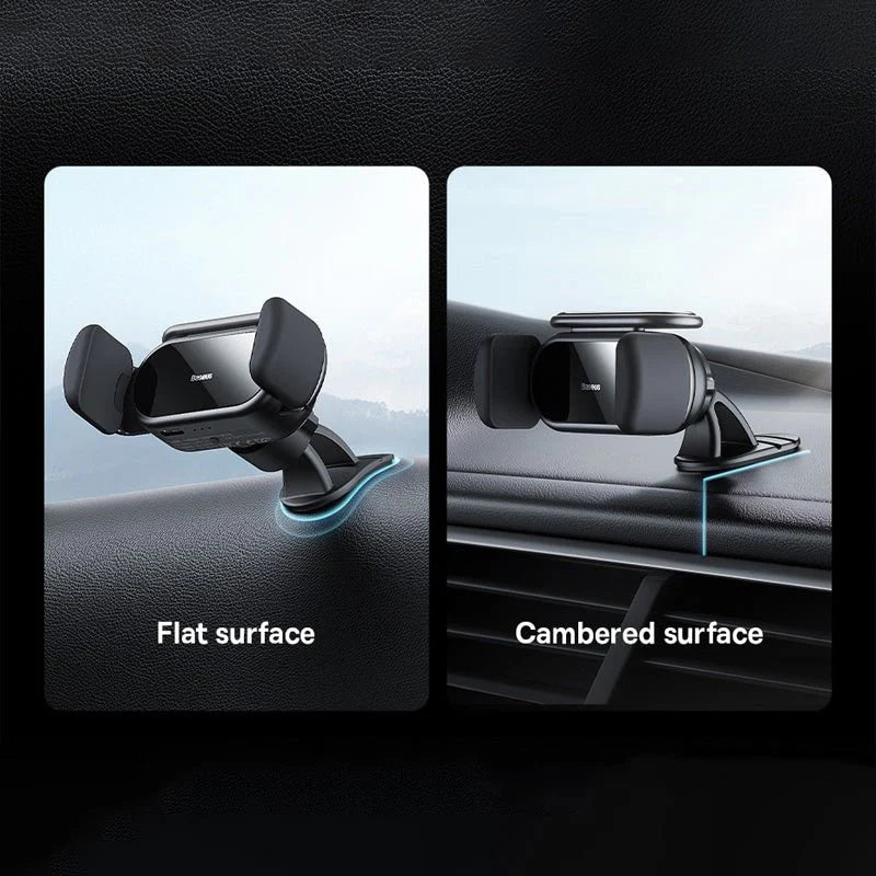 Baseus Steel Cannon Pro Solar Electric Car Mount - Black