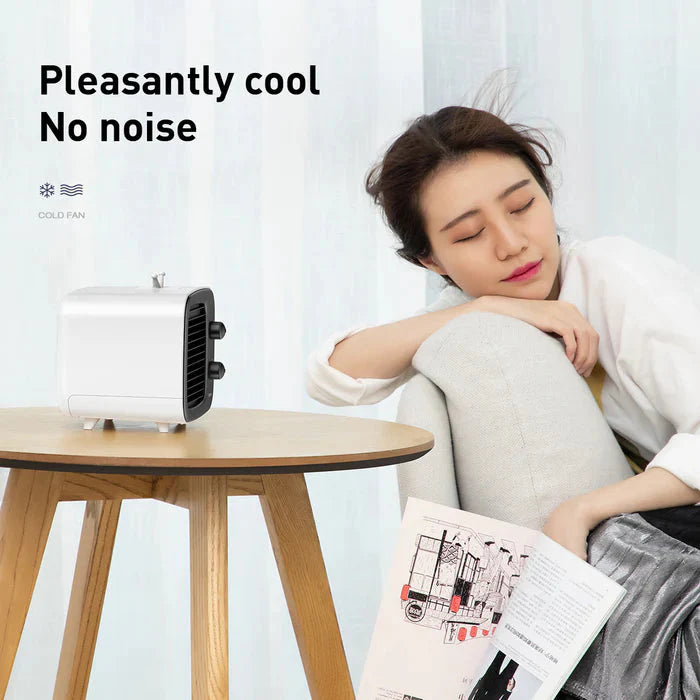 Baseus Time Desktop Evaporative Cooler Fan Windmill Air-Cooler Ice Water White + Black - CXTM-21
