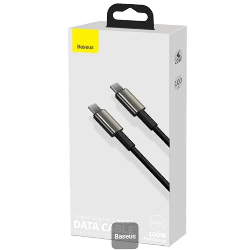 Baseus Tungsten Gold Fast Charging Data Cable - Type-C / 100W / 1Meter / Black