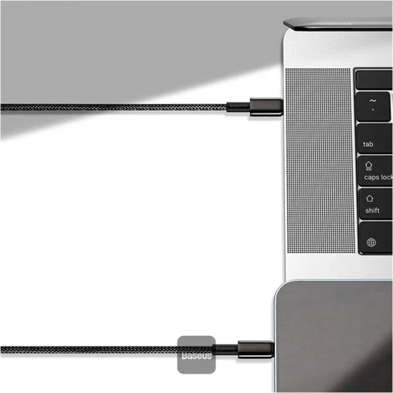 Baseus Tungsten Gold Fast Charging Data Cable - Type-C / 100W / 1Meter / Black
